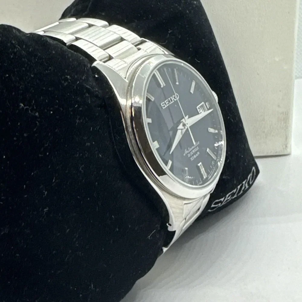 Seiko SZSB013 Men's Silver Stainless Steel Analog Dial Automatic Watch JNA97